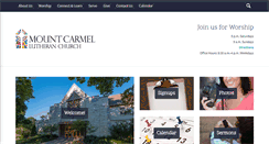 Desktop Screenshot of mountcarmelchurch.org